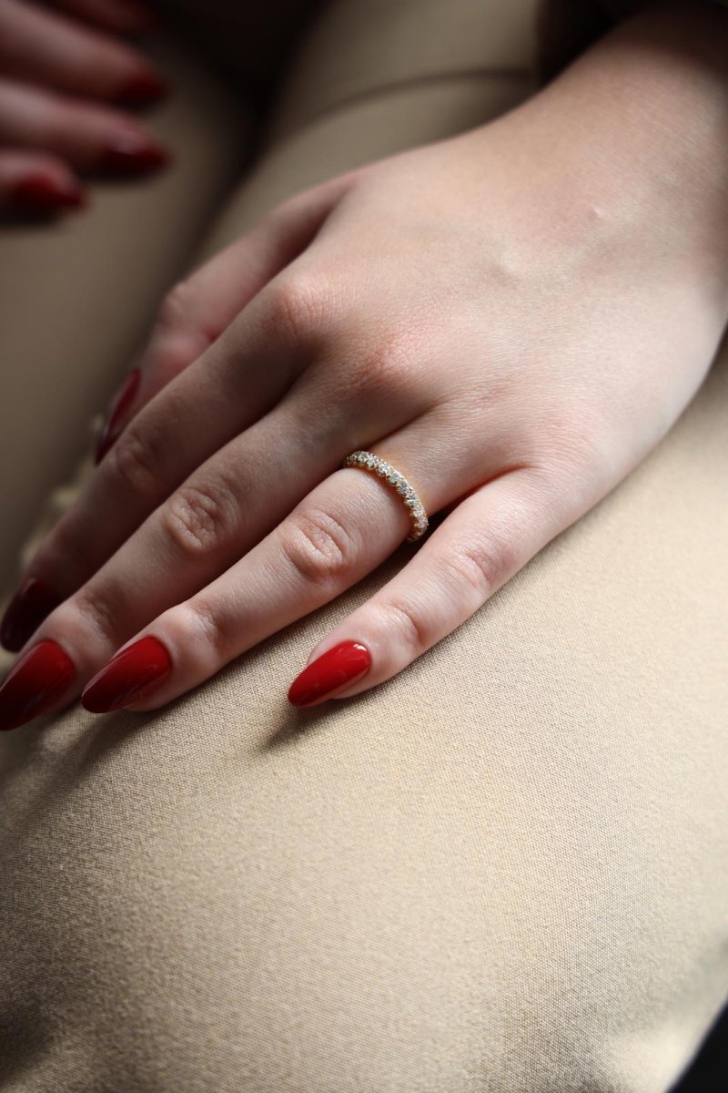 bague Alliance américaine Or jaune Diamant - Castafiore