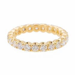 bague Alliance américaine Or jaune Diamant - Castafiore