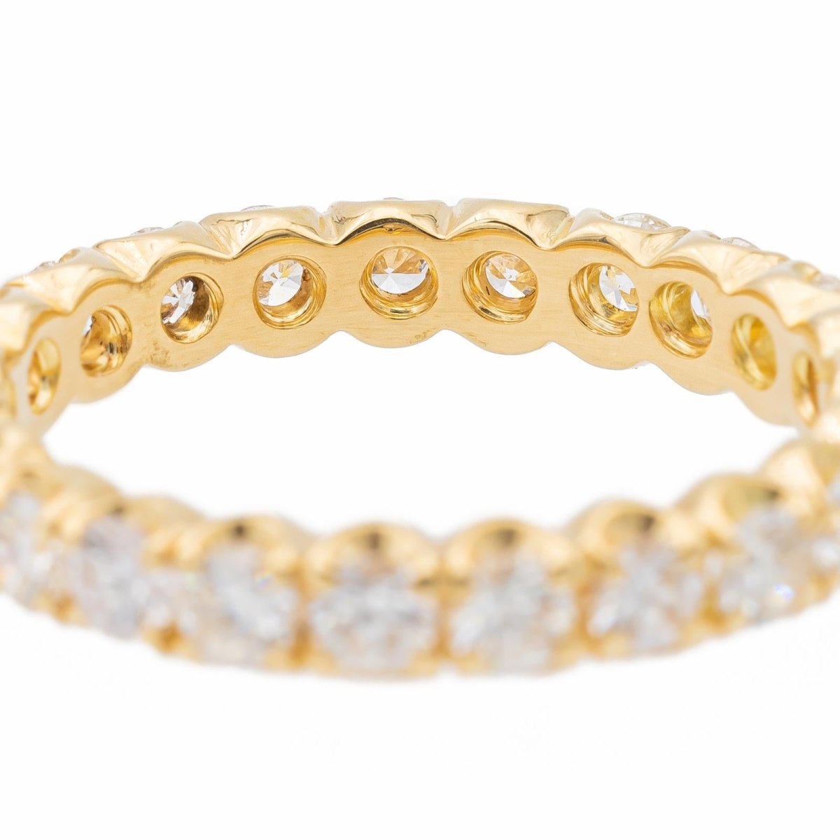 bague Alliance américaine Or jaune Diamant - Castafiore