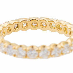 bague Alliance américaine Or jaune Diamant - Castafiore