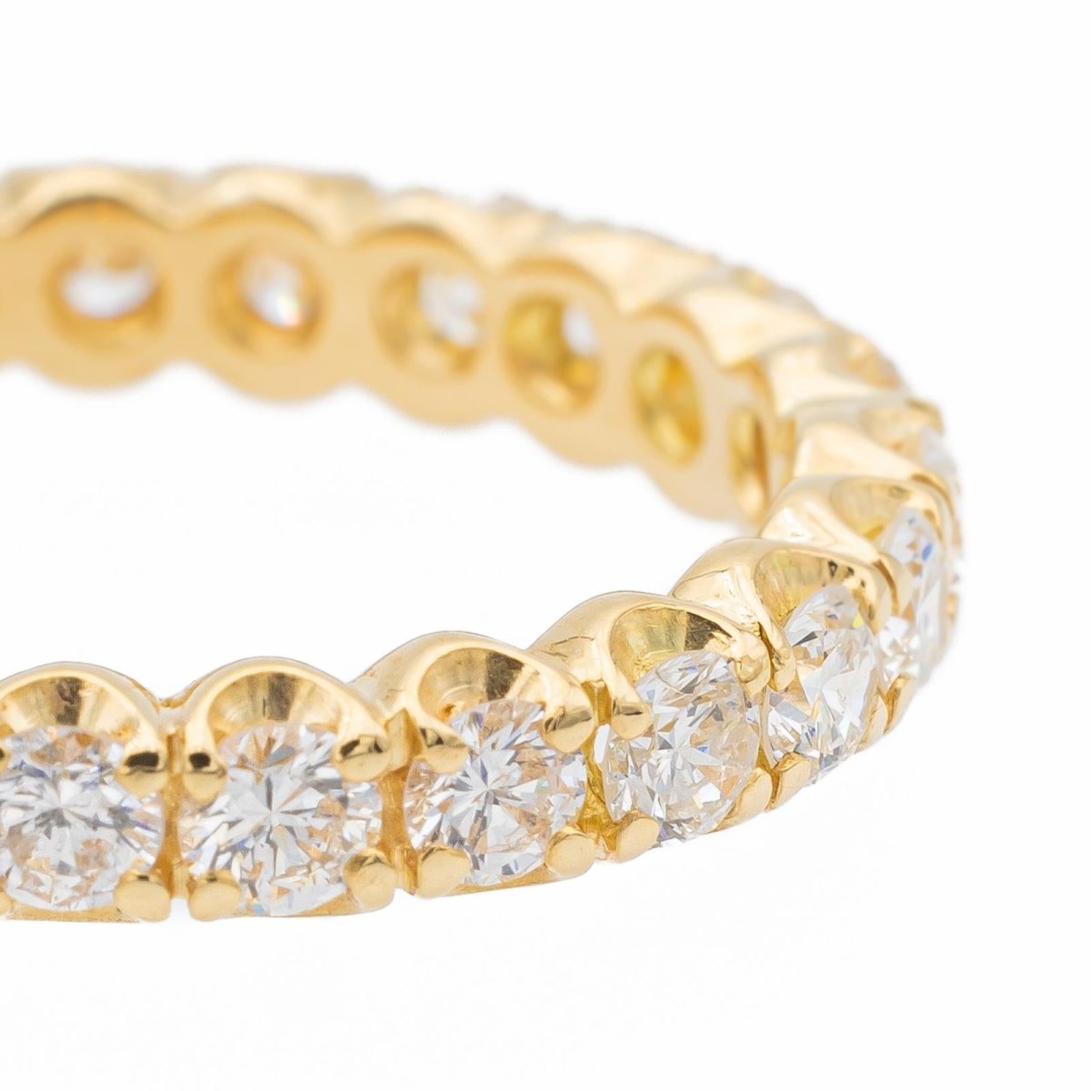 bague Alliance américaine Or jaune Diamant - Castafiore