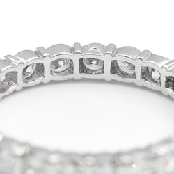 Bague Alliance américaine Platine Diamant - Castafiore