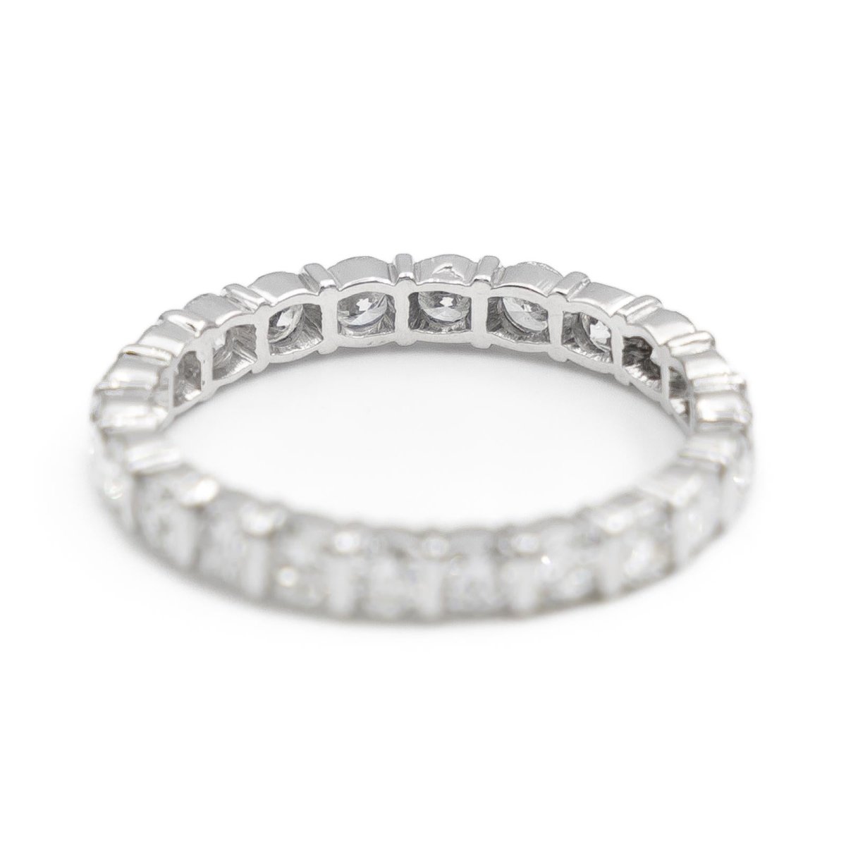 Bague Alliance américaine Platine Diamant - Castafiore