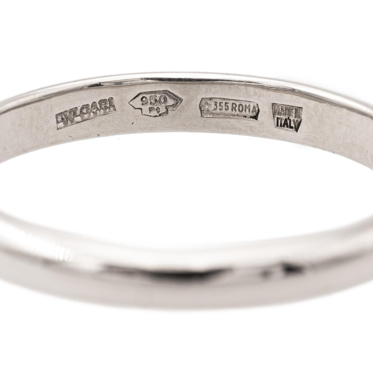 Bague Alliance BULGARI "Fedi" en platine - Castafiore