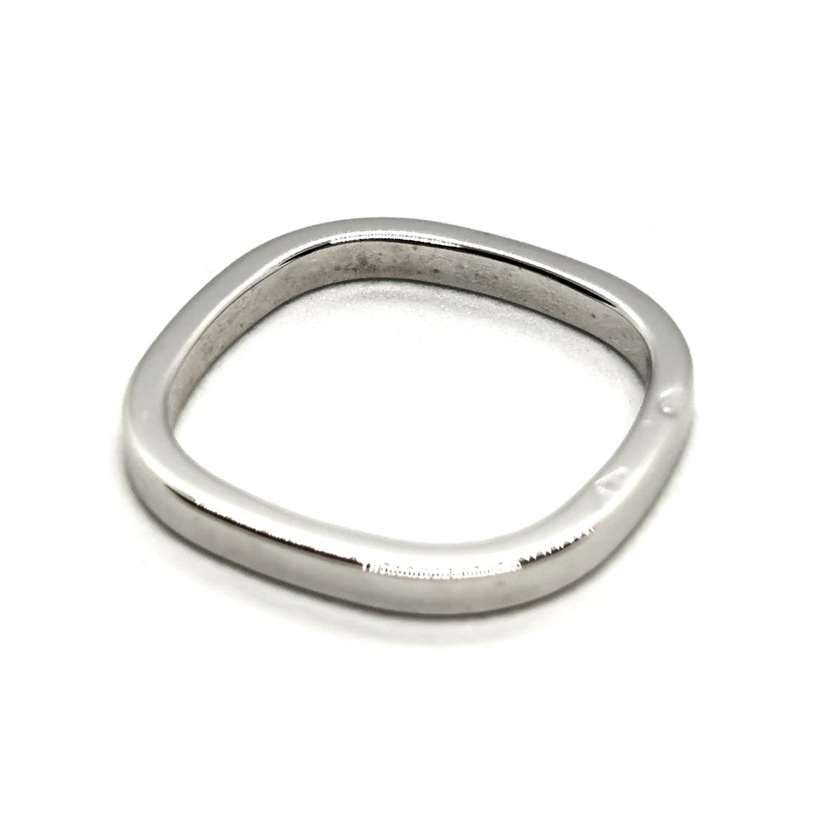 Bague Alliance carrée DINH VAN en or blanc - Castafiore