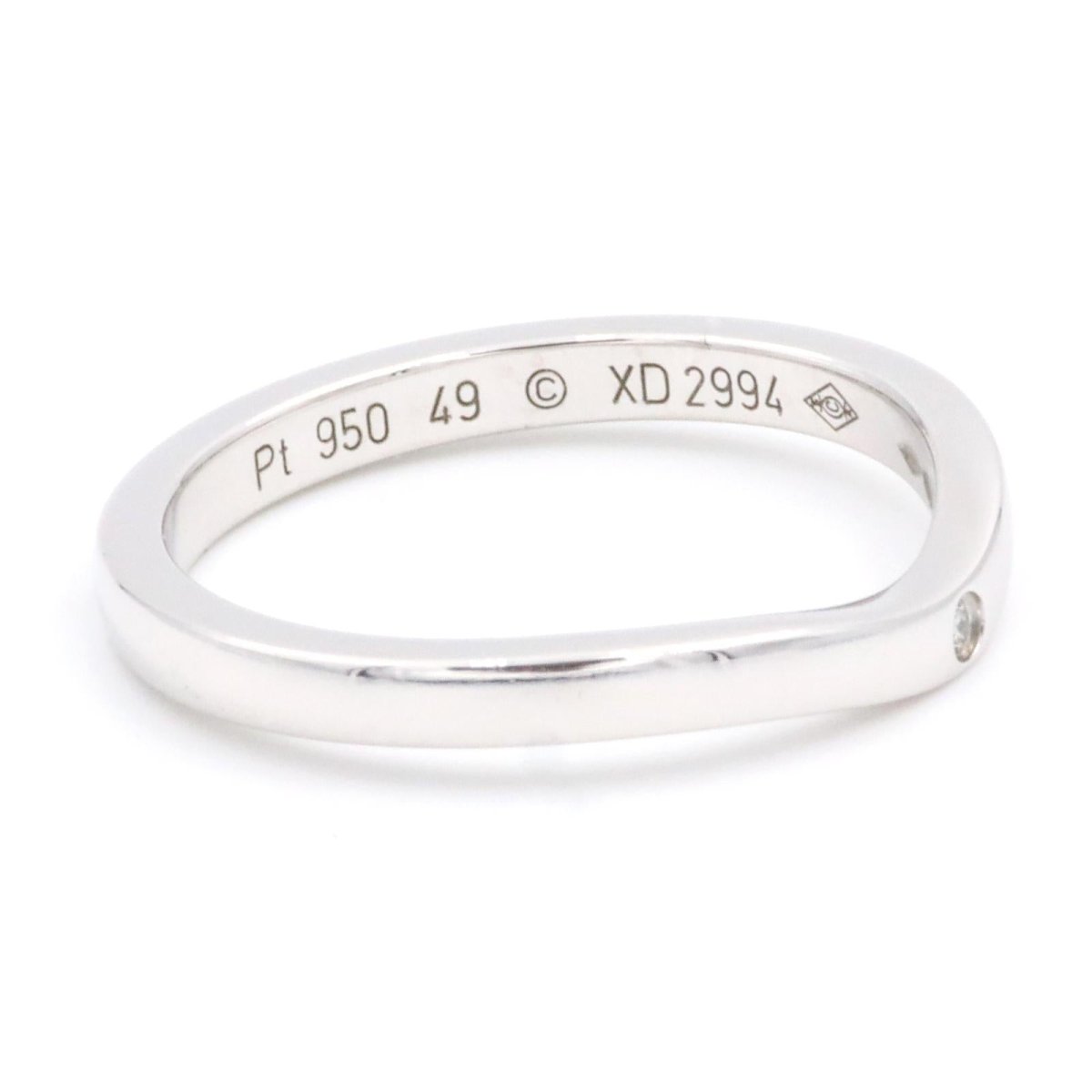 Bague Alliance CARTIER "Ballerine" en platine et diamant - Castafiore