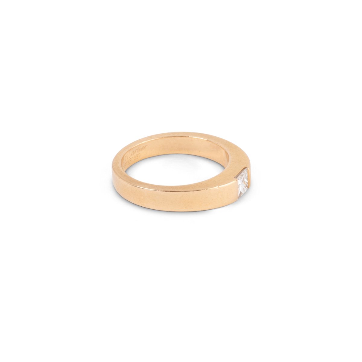 Bague Solitaire CARTIER en or jaune et diamant