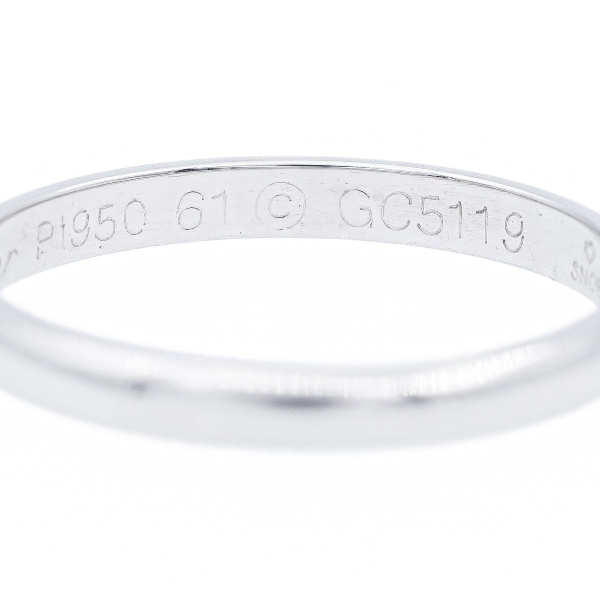 Bague Alliance CARTIER en platine - Castafiore