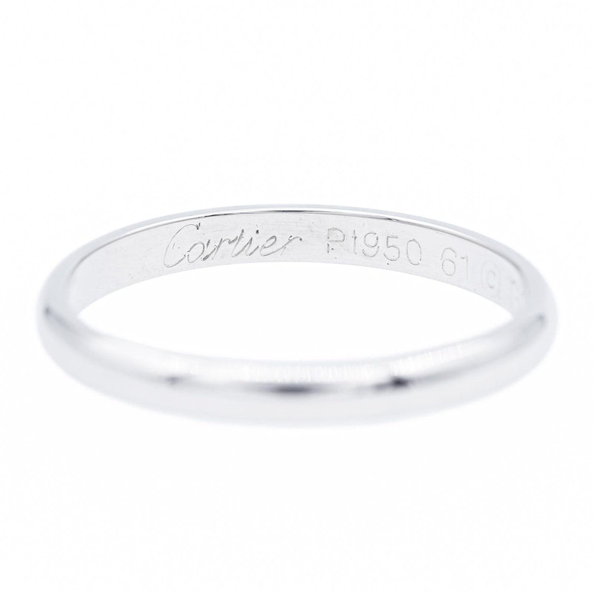 Bague Alliance CARTIER en platine - Castafiore