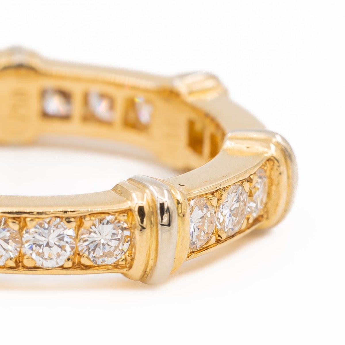 Bague Alliance CARTIER "Eternité" en or jaune et diamant - Castafiore