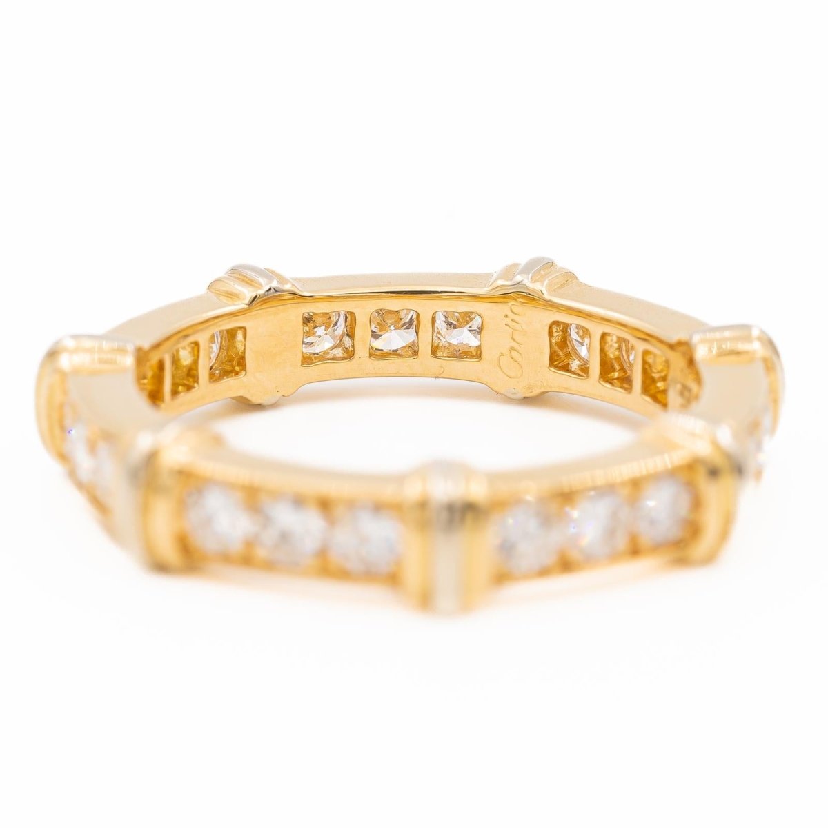 Bague Alliance CARTIER "Eternité" en or jaune et diamant - Castafiore