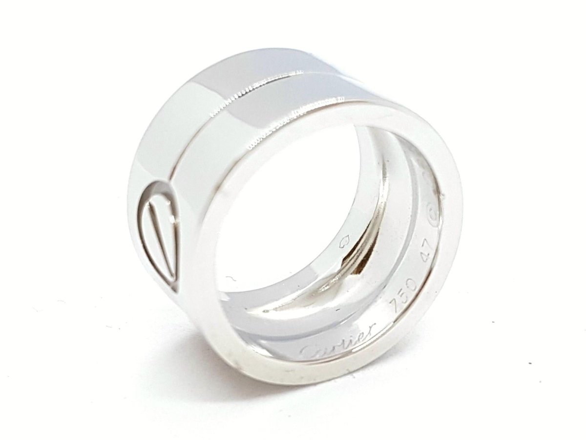 Bague Alliance CARTIER "Love" en or blanc - Castafiore