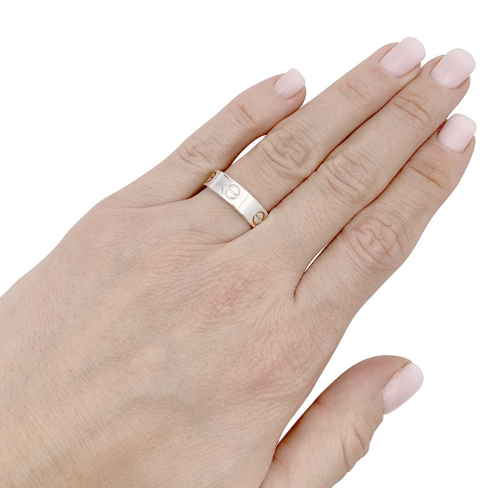 Bague Alliance CARTIER "Love" en or blanc - Castafiore