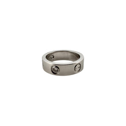 Bague Alliance CARTIER "Love" en or blanc et diamants - Castafiore