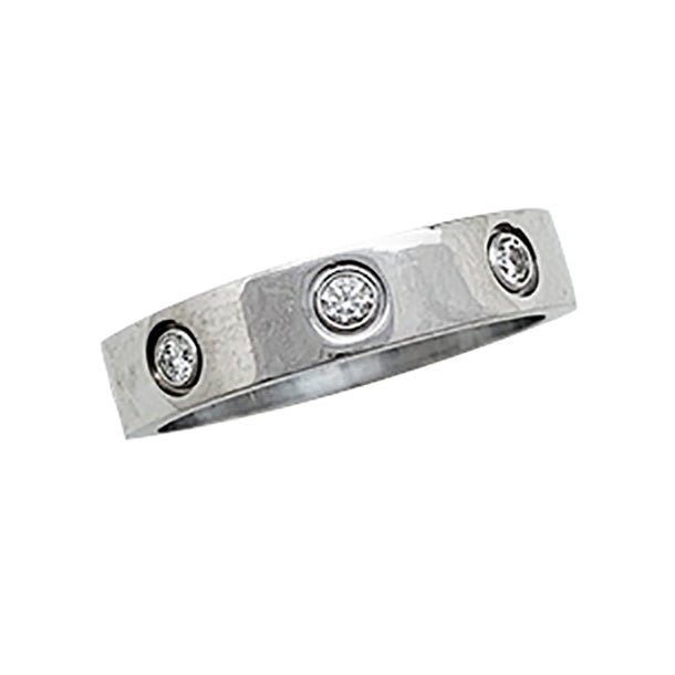 Bague Alliance CARTIER "Love" en or blanc et diamants - Castafiore
