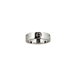 Bague Alliance CARTIER "Love" en or blanc et diamants - Castafiore
