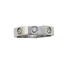 Bague Alliance CARTIER "Love" en or blanc et diamants - Castafiore