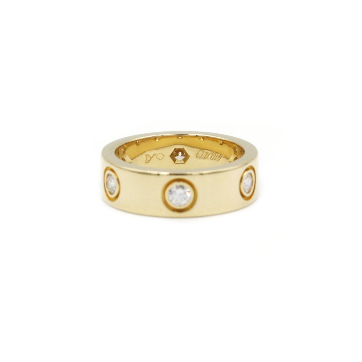 Bague Alliance CARTIER "Love" en or jaune et diamants - Castafiore