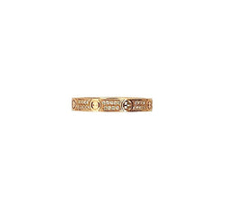 Bague Alliance CARTIER "Mini love" en or jaune et diamants - Castafiore