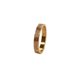 Bague Alliance CARTIER "Mini love" en or jaune et diamants - Castafiore