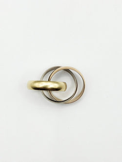 Bague Alliance CARTIER "Trinity" en trois ors - Castafiore