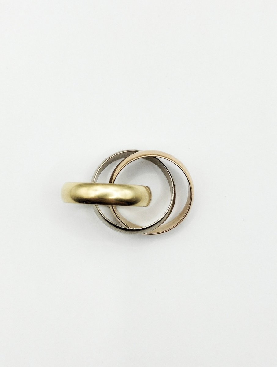 Bague Alliance CARTIER "Trinity" en trois ors - Castafiore