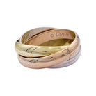 Bague Alliance CARTIER "Trinity" en trois ors - Castafiore