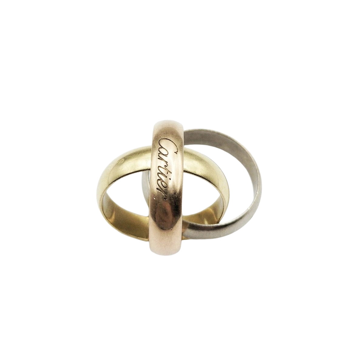 Bague Alliance CARTIER "Trinity" en trois ors - Castafiore