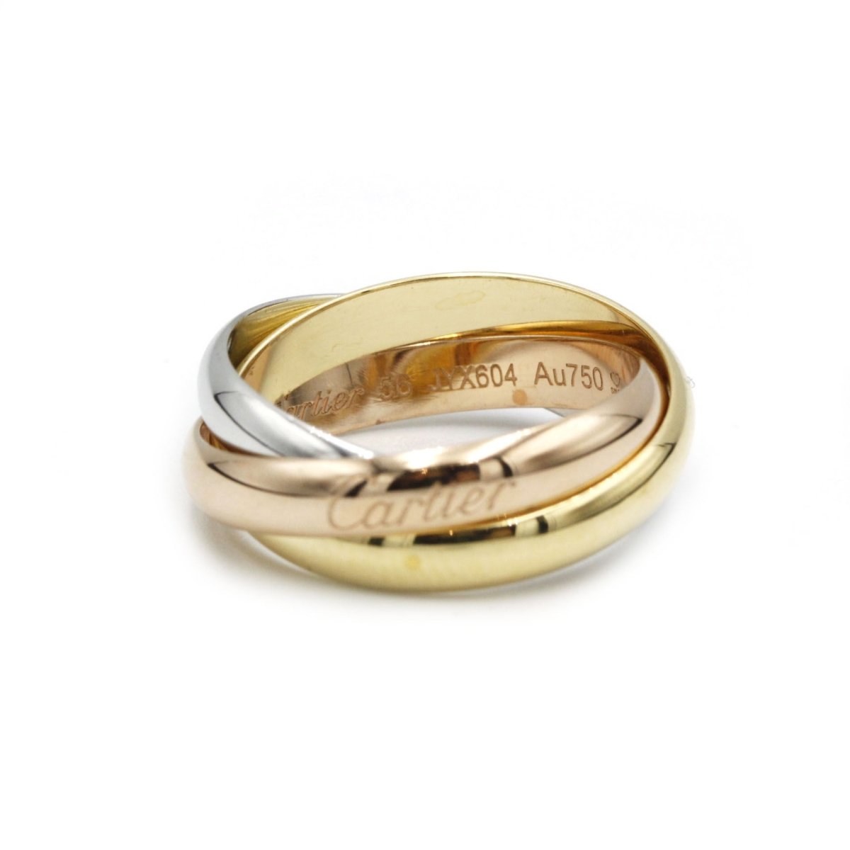 Bague Alliance CARTIER "Trinity" en trois ors - Castafiore