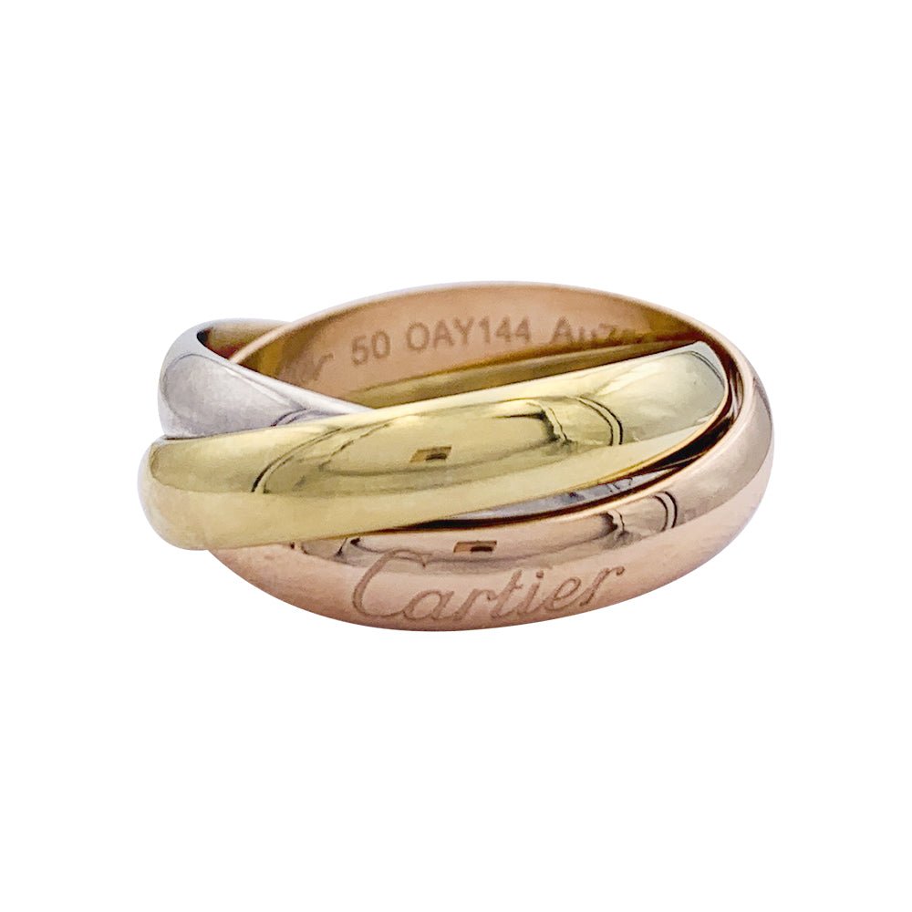 Bague Alliance CARTIER "Trinity" en trois ors - Castafiore