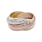 Bague Alliance CARTIER "Trinity" en trois ors - Castafiore