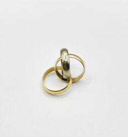 Bague Alliance CARTIER "Trinity" en trois ors - Castafiore