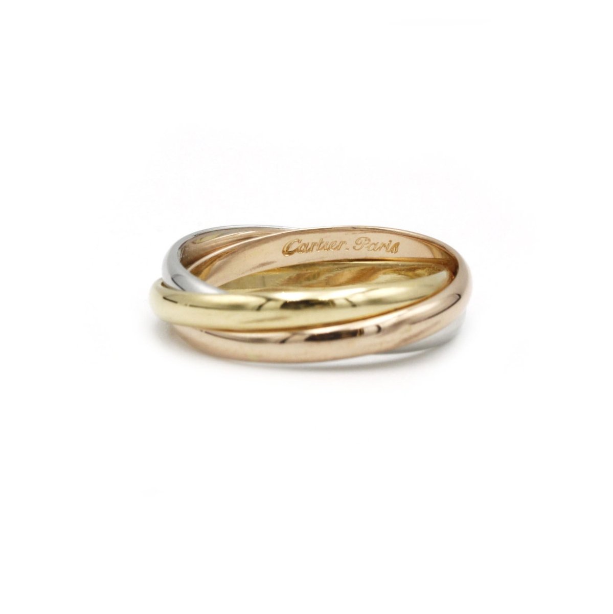 Bague Alliance CARTIER "Trinity" en trois ors - Castafiore