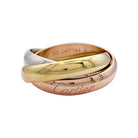 Bague Alliance CARTIER "Trinity" en trois ors - Castafiore