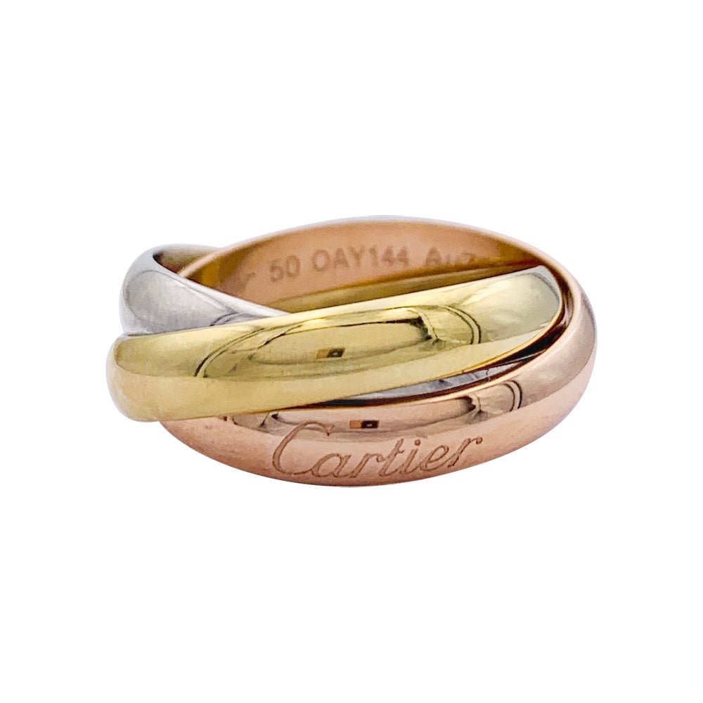 Bague Alliance CARTIER "Trinity" en trois ors - Castafiore