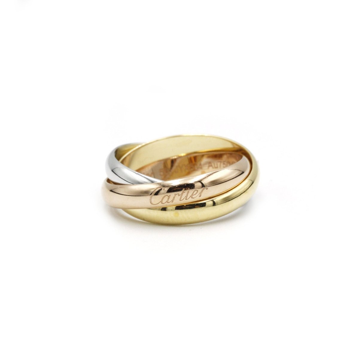 Bague Alliance CARTIER "Trinity" en trois ors - Castafiore