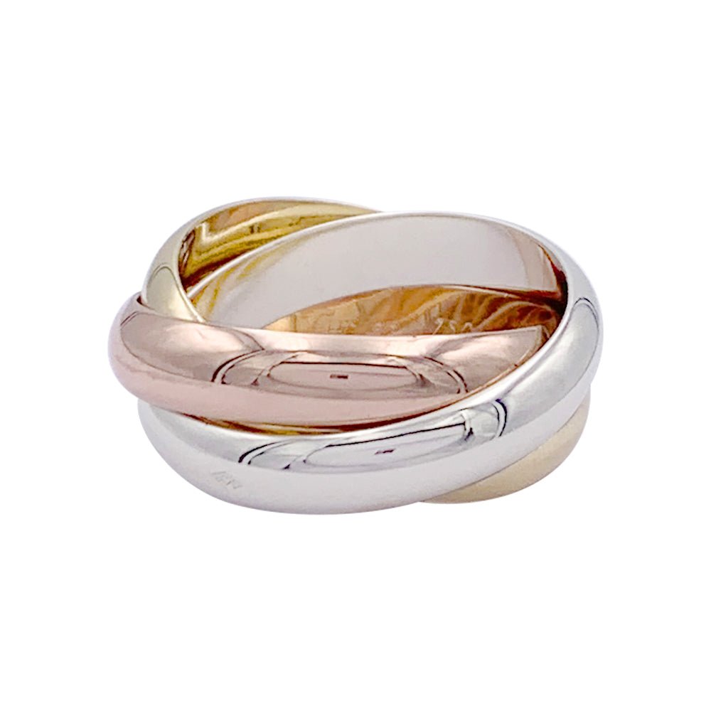 Bague Alliance CARTIER "Trinity" en trois ors - Castafiore
