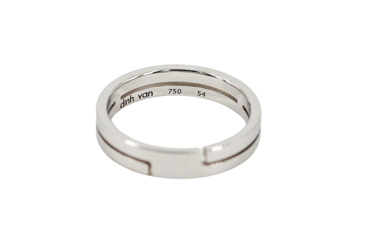 Bague Alliance DINH VAN "Seventies" en or blanc - Castafiore