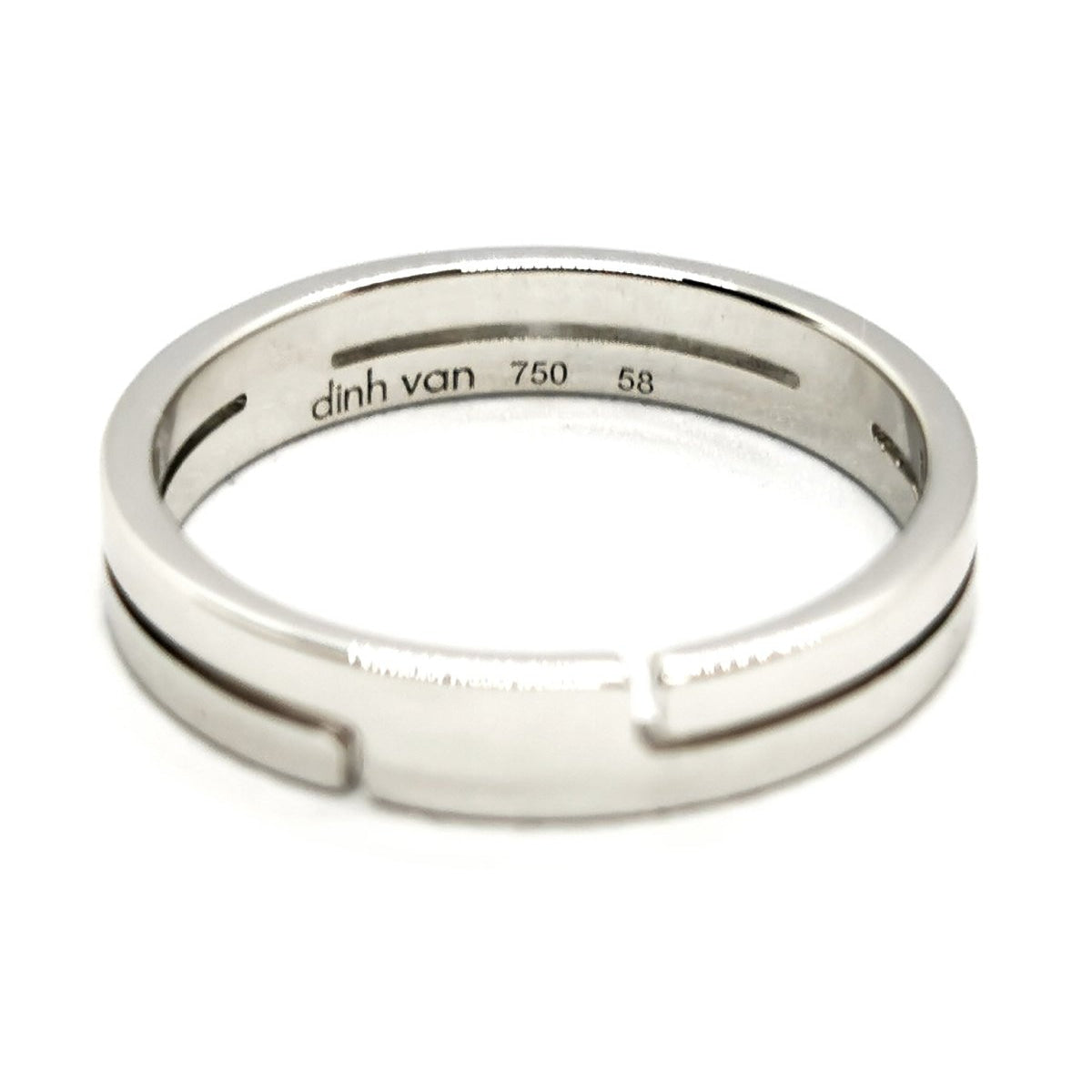 Bague Alliance DINH VAN "Seventies" en or blanc - Castafiore