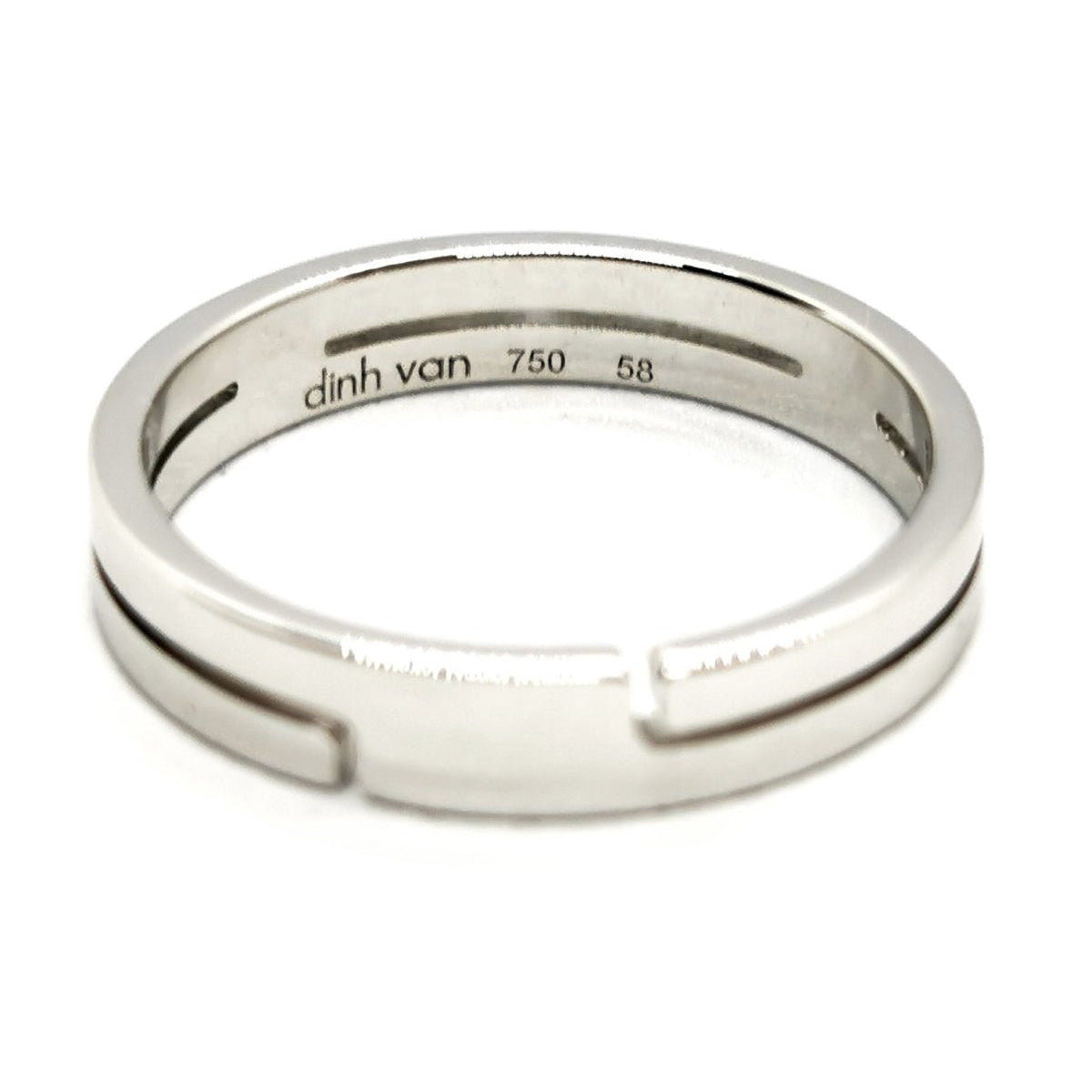 Bague Alliance DINH VAN "Seventies" en or blanc - Castafiore