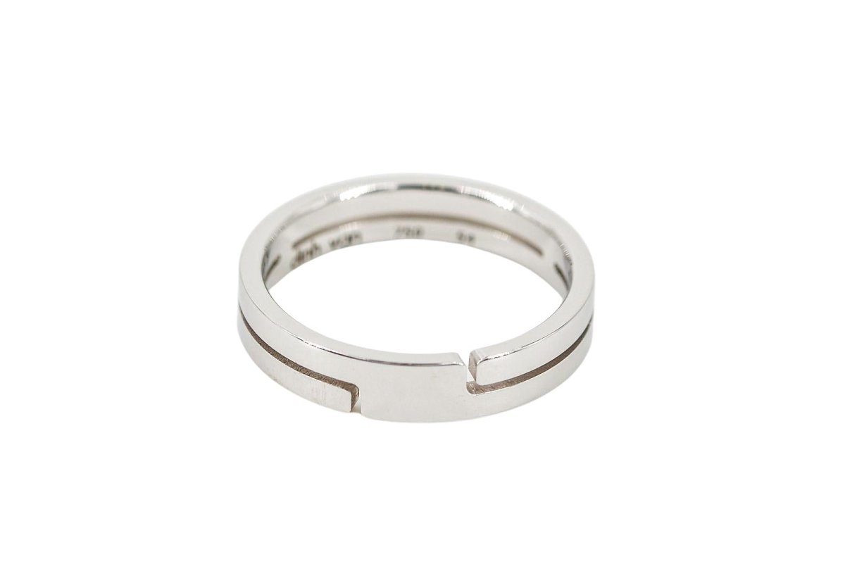 Bague Alliance DINH VAN "Seventies" en or blanc - Castafiore