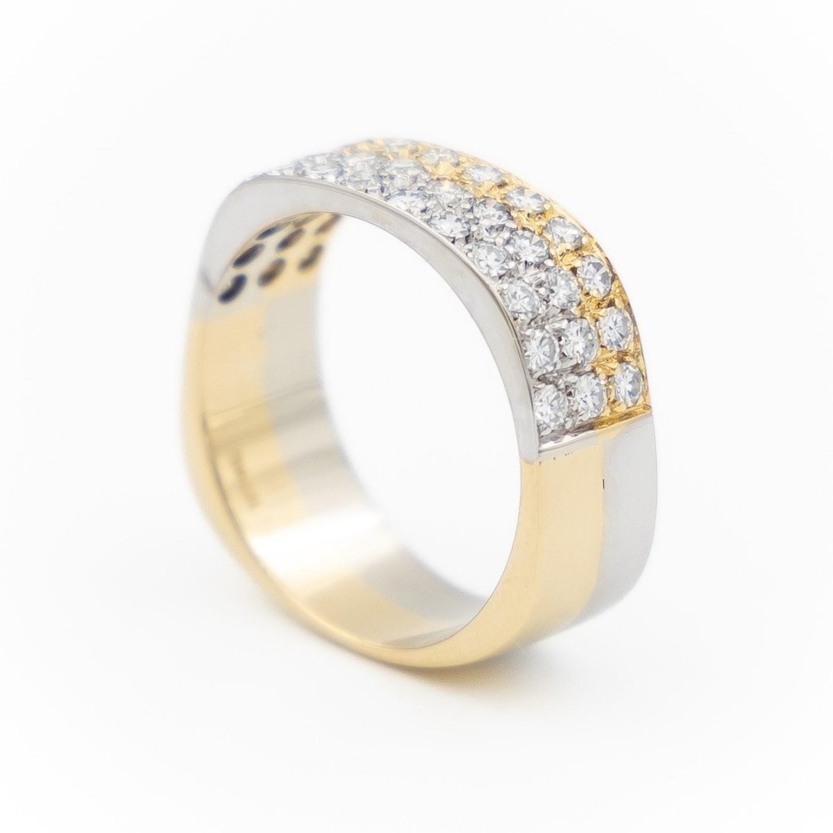 Bague Alliance en Or blanc et diamants - Castafiore