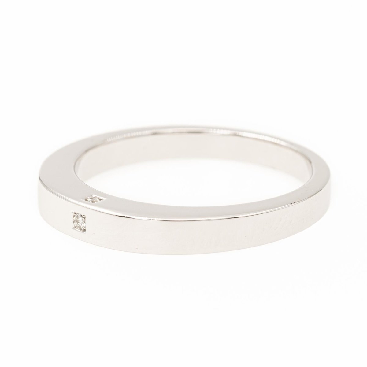 Bague Alliance en or blanc et diamants - Castafiore