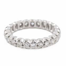 Bague Alliance en or blanc et diamants - Castafiore