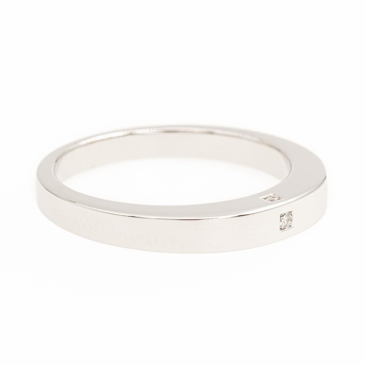 Bague Alliance en or blanc et diamants - Castafiore