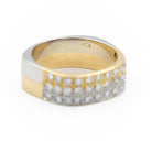 Bague Alliance en Or blanc et diamants - Castafiore