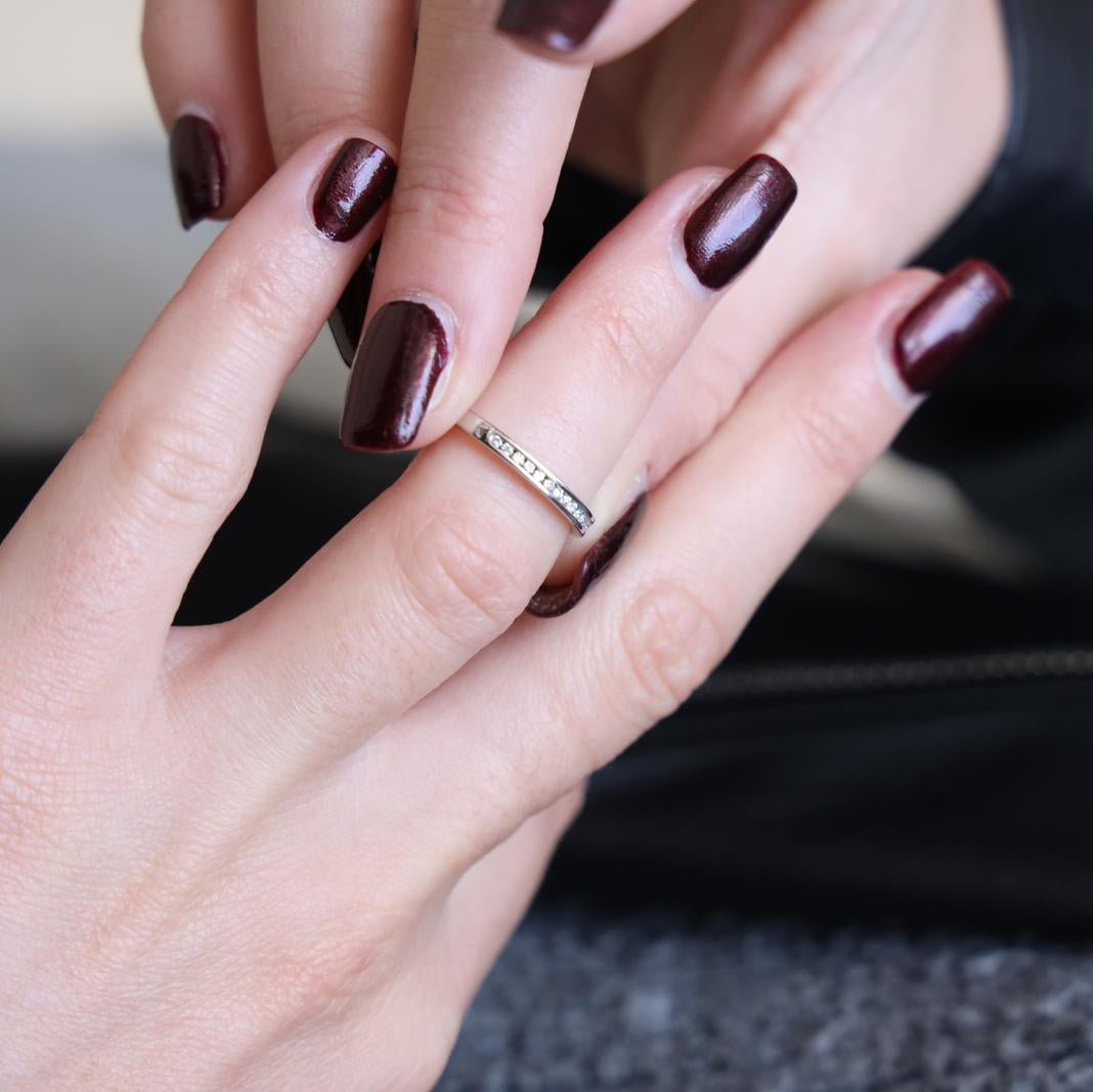 Bague Alliance en or blanc et diamants - Castafiore