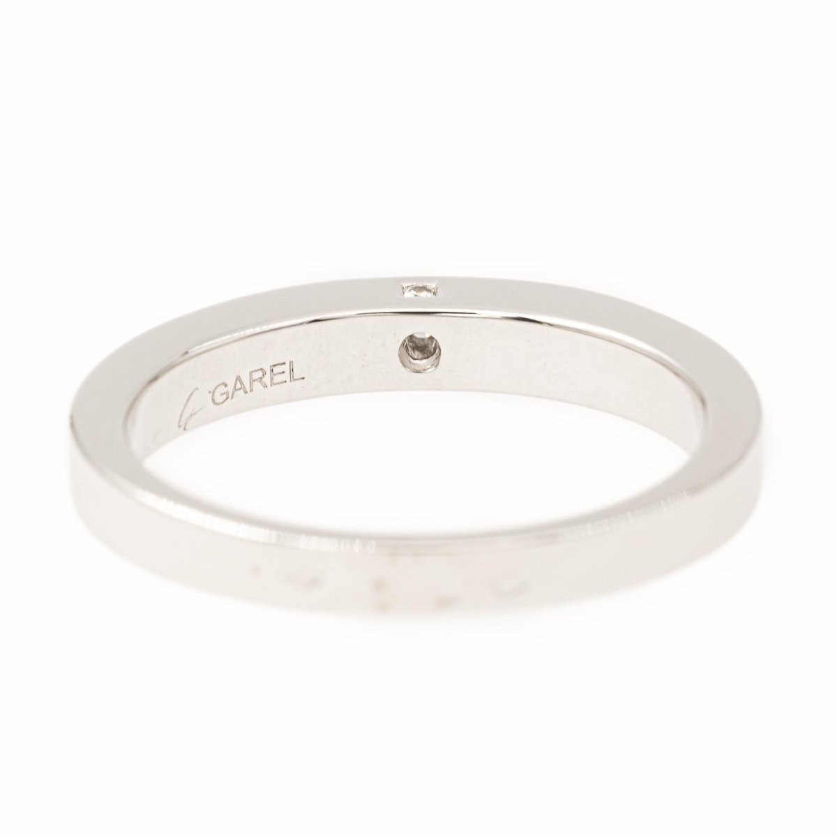Bague Alliance en or blanc et diamants - Castafiore