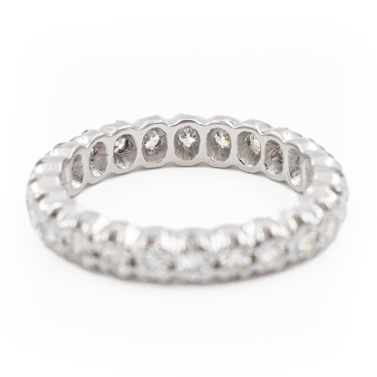 Bague Alliance en or blanc et diamants - Castafiore