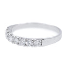 Bague Alliance en or blanc et diamants - Castafiore